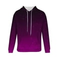 thumbnail image 4 of Mens Gradient Hoodies Big & Tall M-4X Casual Pullover Long Sleeve Sweatshirts with Pocket Plus Size Basic Loose Comfort Workout Hoodie Tops, 4 of 5