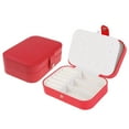 thumbnail image 2 of Unique Bargains Jewelry Box Small PU Leather Jewelry Organizer Case Storage Display Holder Red, 2 of 7