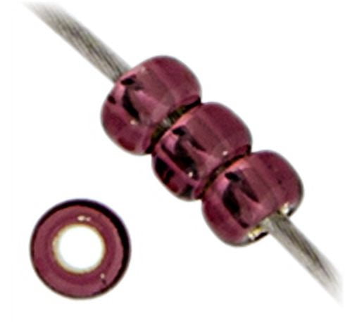 Miyuki Glass Seed Beads 11/0 (250g) DB0013 Silverlined Dark Smoky Amethyst