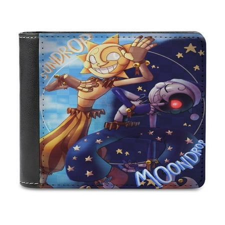 Sundrop Moondrop Wallet for Men Bifold Wallets Leather Purse Clutch Card Holders Travel Wallet Thin Money Bag Cash Case Coin Purse