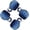 Royal Blue7, variant on 3 oz Ceramic Espresso Cups Set of 8, Porcelain Demitasse Cups with Handle, Mini Coffee Cups, Lead-Free, Reactive Glaze, Stackable, Royal Blue