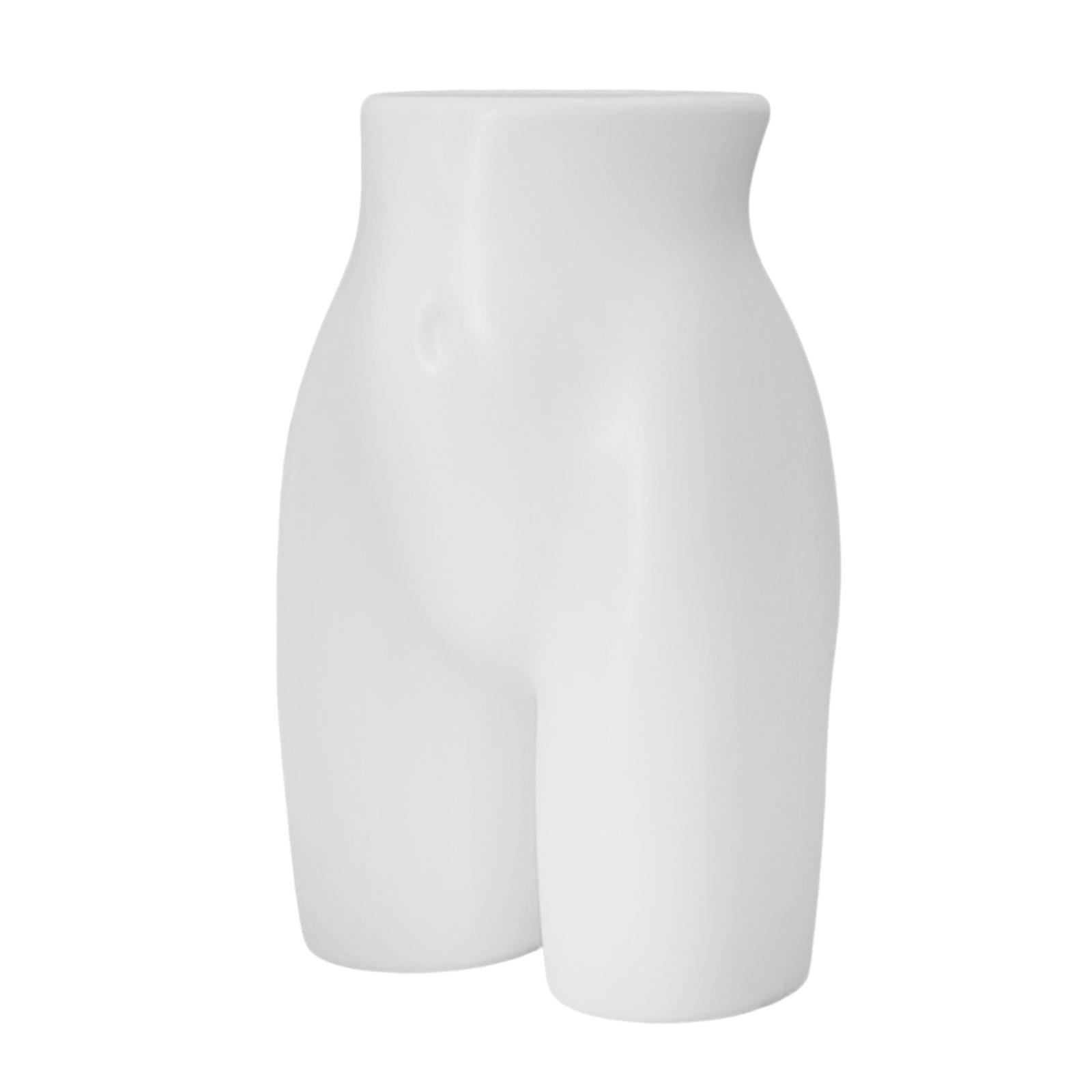 Abbraccia Panty Mannequin Holder Half Decor Hip Display Stand Underwear Model for Countertop Cloakroom Swimwear Underpants White