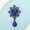 Blue, variant on Banquet Teardrop Dangle Silver Brooch for Suit Derss Unisex Sparkle Brooches Wedding Prom Special Occasion Jewelry(Silver)