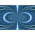 thumbnail image 1 of Ahgly Company Indoor Rectangle Patterned Butterfly Blue Area Rugs, 5' x 7', 1 of 6