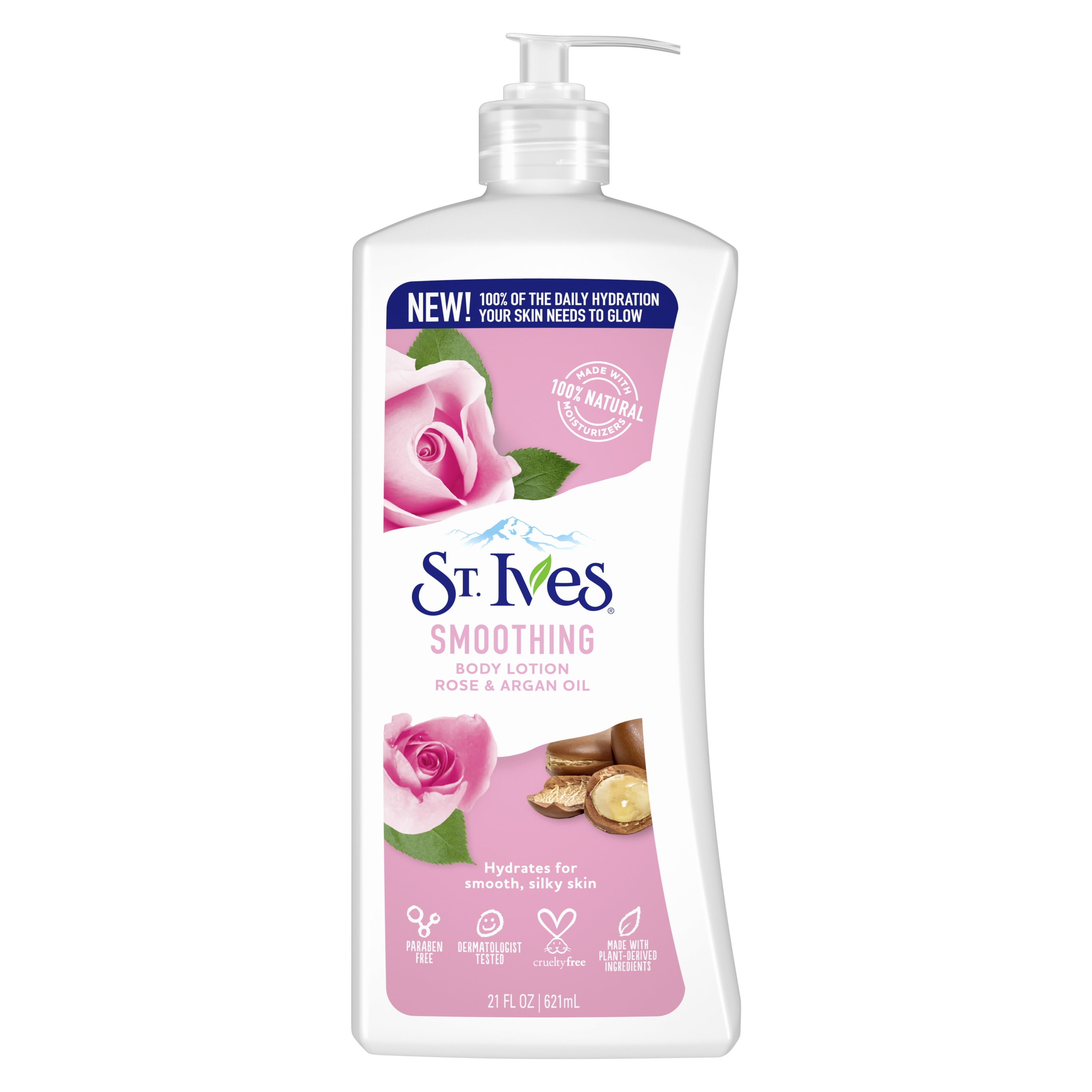 St. Ives Rose Argan Oil Smoothing Body Lotion fl. Oz. - Walmart.com
