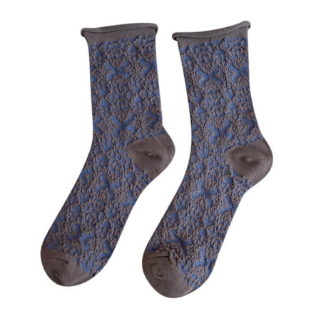 

ketyyh-chn99 Socks Running Women Socks Women New Socks Rolled Edge National Wind Tube Socks Japanese Retro Socks