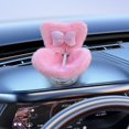 thumbnail image 5 of Doll Car Seat for 17cm Dolls, Doll Car Seat with Air Vent Clip and Desktop Stand, Cute and Functional Car Ornament for Doll Fans, Collectors [Bowknot] Pink, 5 of 8