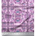 thumbnail image 1 of Soimoi Georgette Viscose Fabric Check,Floral & Paisley Patchwork Decor Fabric Printed Yard 42 Inch Wide, 1 of 1