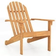 thumbnail image 1 of Costway 1 PCS Patio Adirondack Chair with Inclined Seat High Backrest for Porch Backyard Poolside, 1 of 9