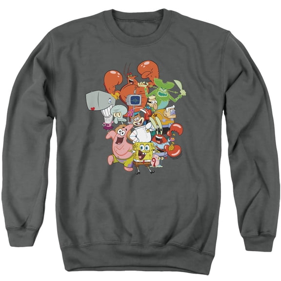 Spongebob The Whole Gang Unisex Adult Crewneck Sweatshirt