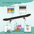 thumbnail image 4 of 31'' Complete Skateboard 7 Layer Canadian Maple Double Kick Deck Skateboards tower colored glazed donuts donuts Skate Board for Beginner Adult Gifts, 4 of 5