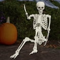 thumbnail image 3 of Aqzb 5.4FT Poseable Skeleton Prop Life Size Plastic Halloween Human Bones Skeleton Party Supplies _Clearance Simulation Skeleton, 3 of 8