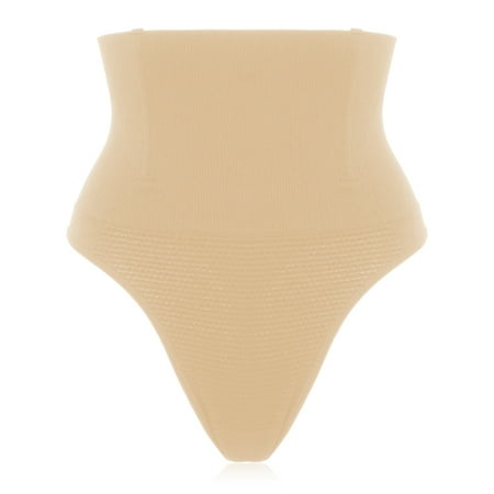 shapewear thong panty tummy shaper 3xl waist slim lady control plus body nude