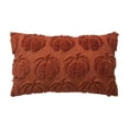 thumbnail image 1 of Pumpkin Fall Decorative Throw Pillow Covers 18x18 PV Velvet Red Square for Thanksgiving Home Living Room, 1 of 8