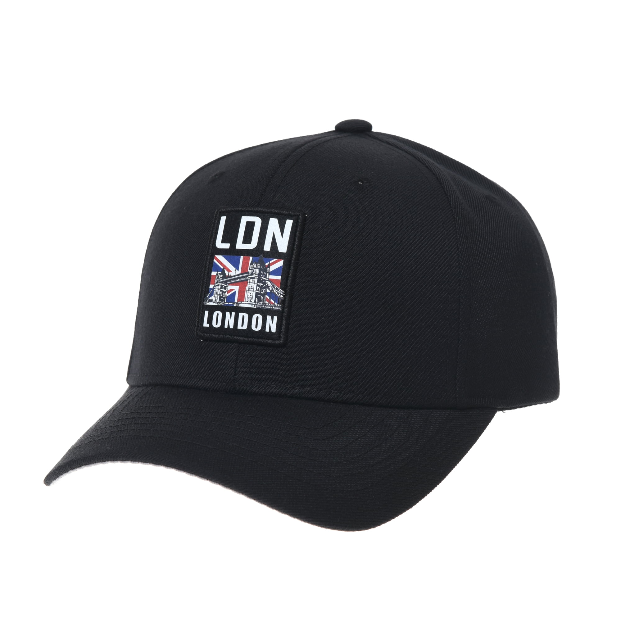 WITHMOONS Baseball Cap Union Jack Patch Simple Plain Ball Cap For Men