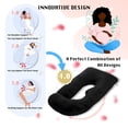 thumbnail image 3 of Almohada de embarazo ALLOPERA para todo el cuerpo, terciopelo de maternidad, 3 of 7