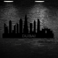 thumbnail image 2 of Wooden Wall Art for Home Decoration | Dubai Skyline | Black, 2 of 8