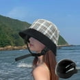 thumbnail image 2 of Sombrero de pescador para ciclismo para mujer, sombrero para el sol, gorra de playa de verano, transpirable, protector para pesca Negro, 2 of 9