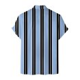 thumbnail image 4 of Camisas De Franela Para Hombre Hombres manga corta primavera verano casual impreso camisas top blusa camisas (Blue, S), 4 of 5