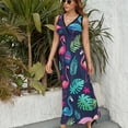 thumbnail image 3 of Flamingo Pattern Art Sleeveless Dress Women's Summer Suit Dresses for Women 2025 Luxury Party Dress, 3 of 7