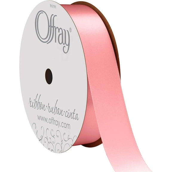 Berwick-Offray Double Faced Satin Ribbon #5 (7/8") 20 Yards - Pink - [SPECIAL ORDER]