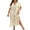 Khaki, variant on IROINNID Summer Dresses for Women , Plus Size Maxi Dresses for Women, V-Neck and Short Sleeve Casual Summer Sun Dresses