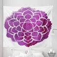 thumbnail image 1 of Purple Mandala Tapestry, Watercolor Lotus Flower Yoga Boho Style Painbrush Art, Fabric Wall Hanging Decor for Bedroom Living Room Dorm, 5 Sizes, Fuchsia White, by Ambesonne, 1 of 1