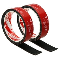 2Pcs Neoprene Rubber Strips 1" x 1/16" x 3.3FT Adhesive Solid Rubber Sheet