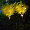 thumbnail image 5 of 2pcs Solar Garden Lights with 1.2v 600mah Rechargeable Battery Led Emulation Solar Rape Flower Lights for Patio Yard Pathway Holiday Decor, 5 of 9