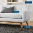 thumbnail image 6 of Modway Engage Right-Arm Upholstered Fabric and Wood Loveseat in White, 6 of 7