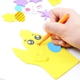 thumbnail image 3 of Easter EVA Foam Handmade Making Kit Colorful Painted Easter Stickers for Kindergarten Students DIY Crafts Creation Educational Supplies, 3 of 10