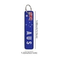 thumbnail image 2 of 2 Pack Motorcycle Key Tags, Flag Embroidery Key Fobs & Keychains, 2 of 8