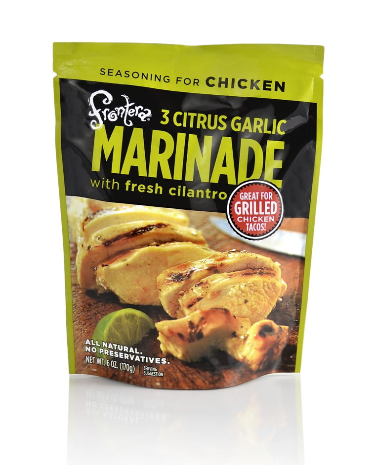 Frontera Marinade 3 Citrus Garlic With Fresh Cilantro, 6.0 OZ by Frontera