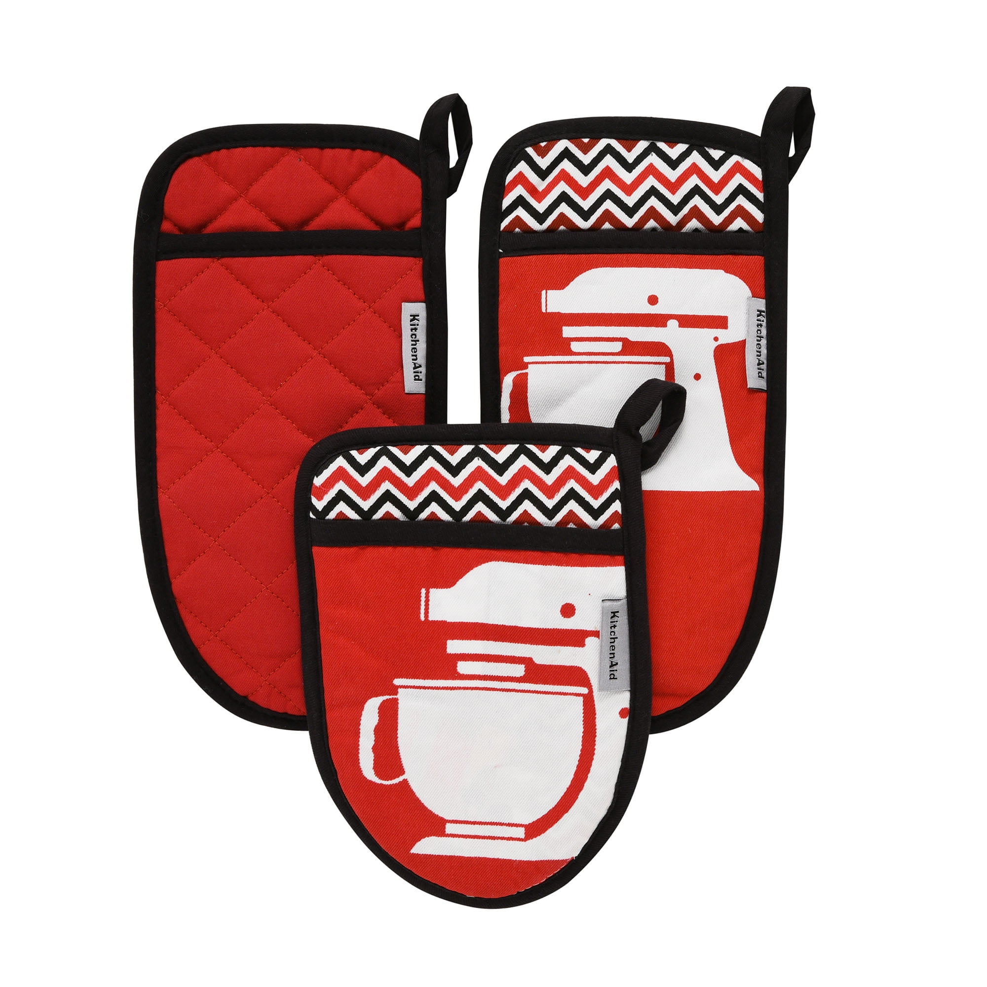 Discontinued Last Chance Clearance Kitchenaid Baking Oven Mitt And Potholder Set Of 3