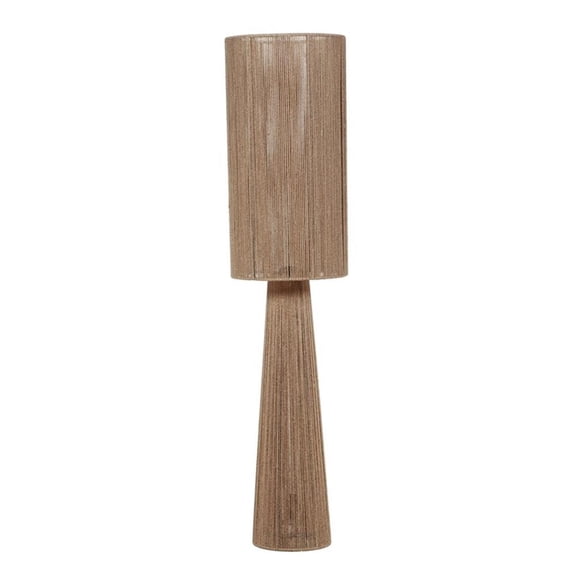 Pemberly Row Contemporary Accent Natural Jute 2-Bulb Floor Lamp