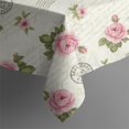 thumbnail image 5 of Pioneer Flower Floral Print Pattern Square Tablecloth, Waterproof Wipeable Spillproof Washable Table Cover for Home Kitchen Party Decor, 42"x42", 5 of 6
