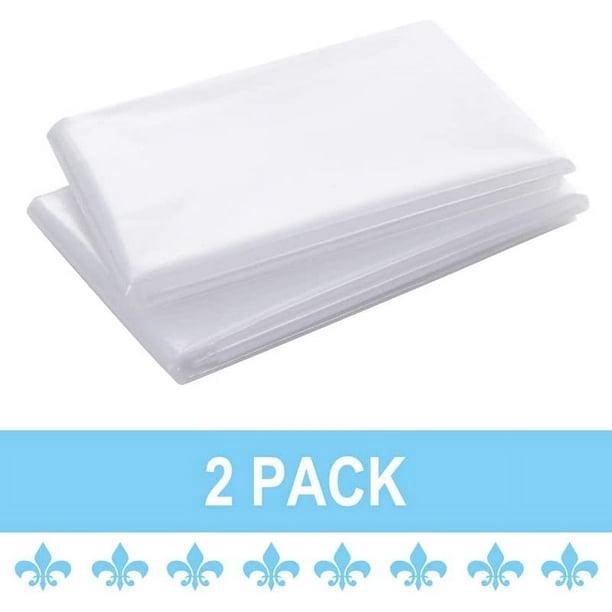Bolsas de almacenamiento para colchones de tamaño completo o individual, paquete de 2, 19,43" x 102,36", bolsas para colchones para manipular colchones individuales, fundas de plástico para mudanzas,