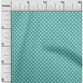 thumbnail image 2 of oneOone Cotton Jersey Teal Blue Fabric Houndstooth Craft Projects Decor Fabric Printed By The Yard 58 Inch Wide, 2 of 4