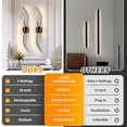 thumbnail image 3 of Candelabros de pared Aikertec que funcionan con pilas, 96 cm, con mando a distancia, paquete de 2, 3 of 8