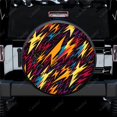 thumbnail image 1 of uflage Pattern With Lightnings Polyester Universal Spare Wheel Tire Cover Wheel Covers for Trailer RV SUV Truck Camper, 1 of 5