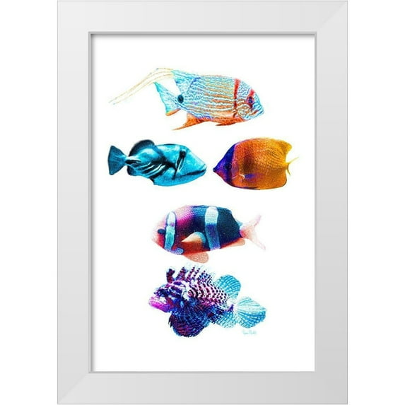 Murdock, Ramona 23x32 White Modern Wood Framed Museum Art Print Titled - Fish Tank