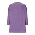 thumbnail image 5 of dazeni Girls Lightweight Long Sleeve Cardigan Solid Casual Ribbed Knit Open Front Cardigans with Pockets Spring Clothes Purple 9 Years, 5 of 7