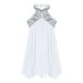 thumbnail image 3 of Alvivi Girls Halter Sequins Lyrical Dance Dress Modern Ballroom Costume 4-16, 3 of 7