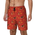 thumbnail image 2 of Daiia German Shepherd Dog Mens Swim Trunks Swim Shorts Quick Dry Swim Shorts with Mesh Lining Pockets-Small, 2 of 9