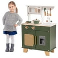 thumbnail image 3 of Robud Kids Kitchen Play Set with Fridge, Microwave, Dishwasher, Vintage Green, Suitable for Age 3+, 3 of 9