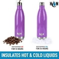 thumbnail image 5 of Hydration Nation Stainless Steel Water Bottle Double Wall Insulated - Amethyst 25oz, 5 of 7