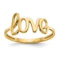 thumbnail image 1 of Solid 14k Yellow Gold Love Ring Band Size 6.5, 1 of 6