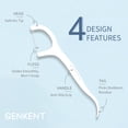 thumbnail image 3 of GENKENT Dental Floss Picks for Adult, 400 Count Flossing Picks Toothpick Flosser for Teeth Clean & Gum Health, 3 of 8
