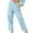 Sky Blue#2, variant on Brilliant Cotton Line Pants Capris for Women Plus Women's Loose Wide Leg Pants High Waist Straight Pants Casual Pants