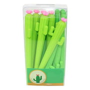 12Pcs Creative Cactus Shaped Roller Pens Gel Pen for Writing 0.38mm Black Ink Stationery School Office Supplies